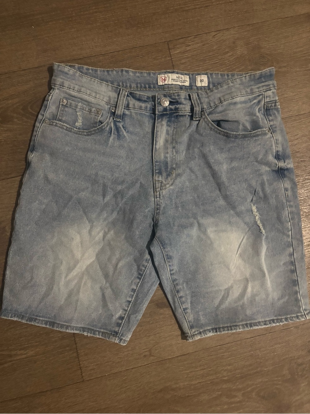 & Other Stories Light Blue Distressed Men's Denim Shorts